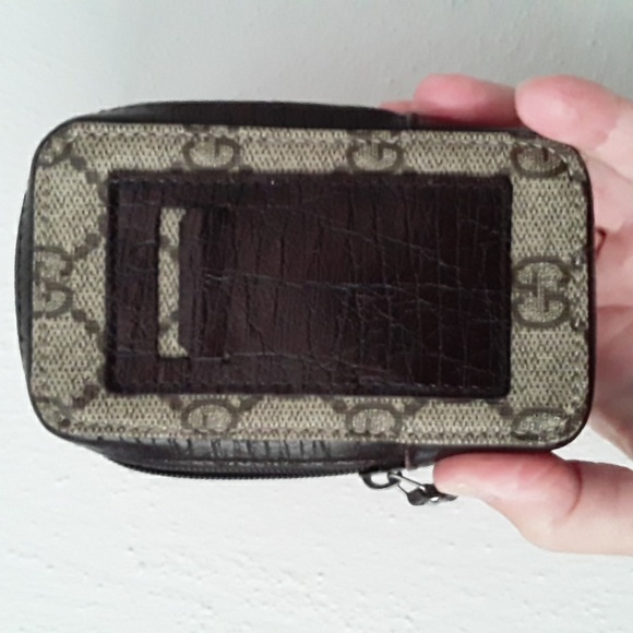 Auth GUCCI Pouch/Card Wallet/Cigarette Holder, Brown/Tan - Picture 2 of 15